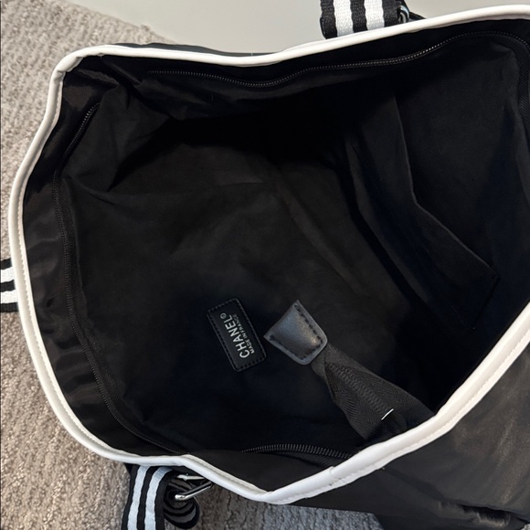CHANEL Black and White Logo Tote - NEW - Picture 9 of 10